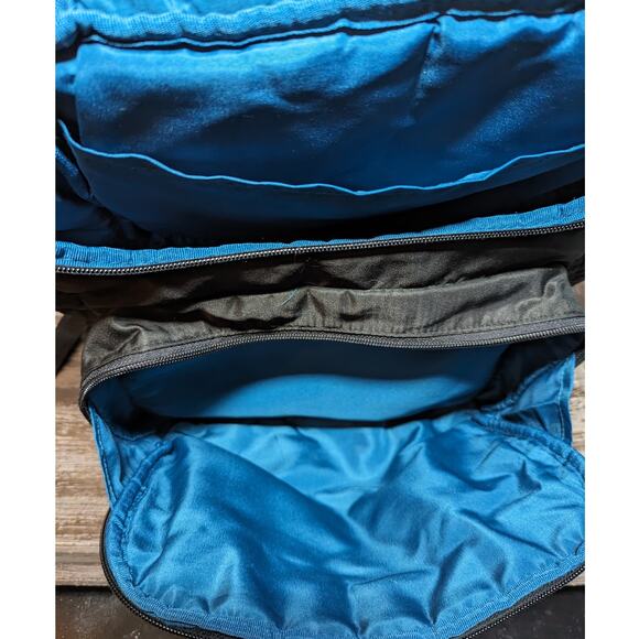 Skip & Hop Black Quilted Multi Compartment Soft Diaper Bag Backpack Washable - Picture 6 of 8